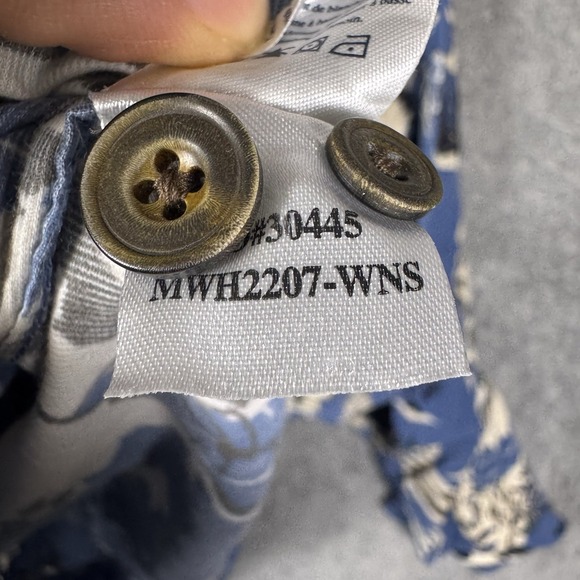 Faherty Corduroy Shirt Mens 2XL All Over Print Winter Ski Hike Mountain Snow - Picture 14 of 16